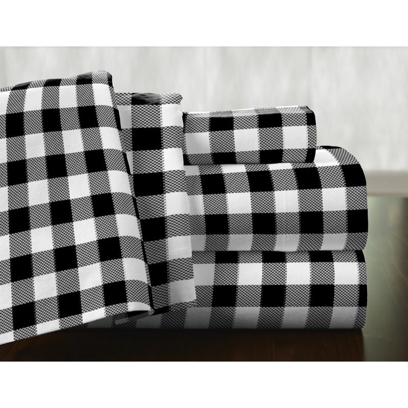 Milton 100 Cotton Flannel Sheet Set & Reviews AllModern